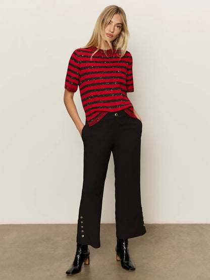 Shine Sweater Tee in Cherry | Sanctuary