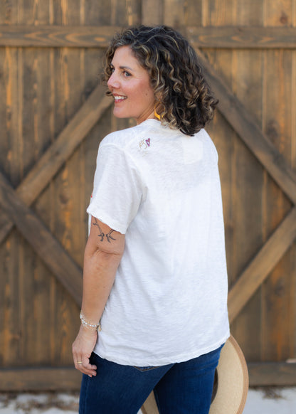 Dasha Tee in Ivory | Caite