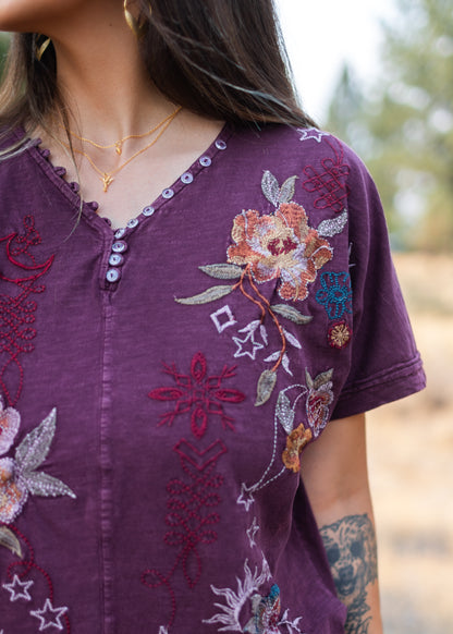 Reva Top in Oxblood | Caite