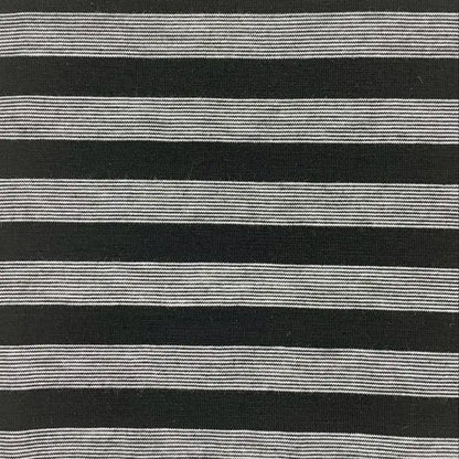 Stripe Infinity Scarf in Black & Grey