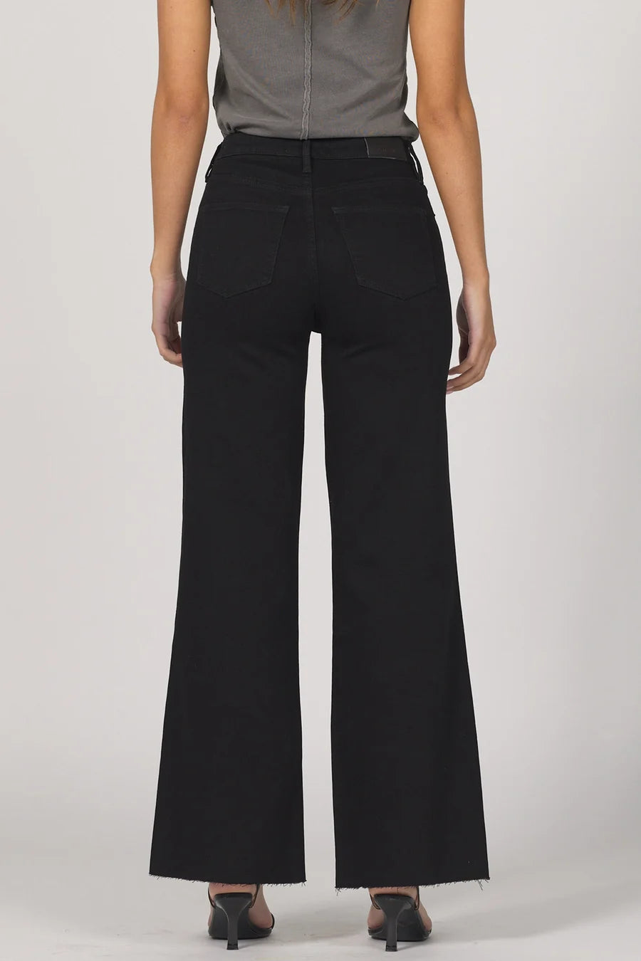 Fiona High Rise Wide Leg in Black Arrow | Dear John