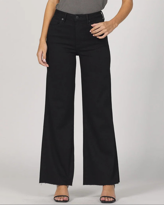 Fiona High Rise Wide Leg in Black Arrow | Dear John