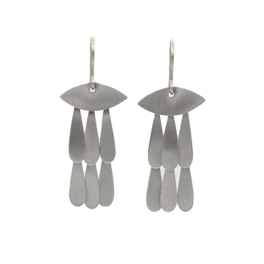 Silver Eye Cascade Earrings | Jane Diaz