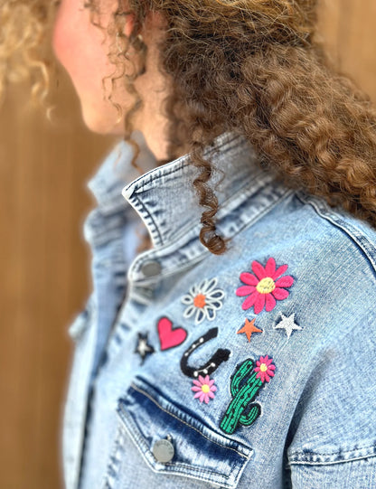 Gittyup Embroidered Denim Dress | Billy T