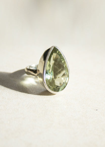 Green Amethyst Ring