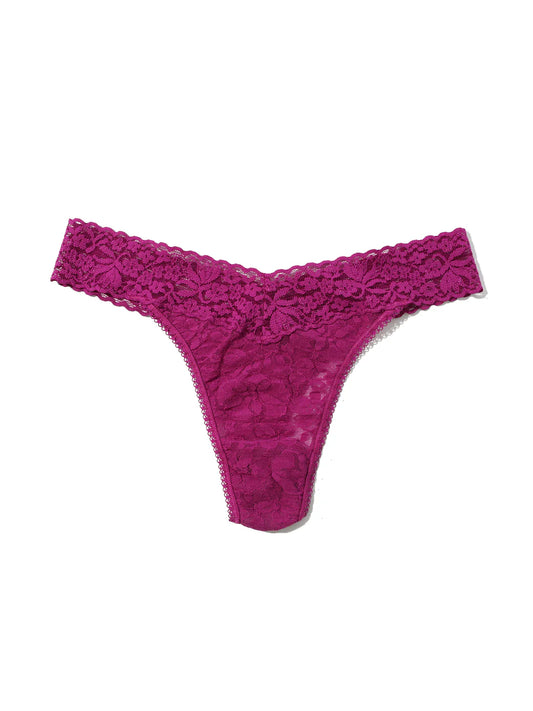 Flora Lace Thong in Picking Plums | Hanky Panky