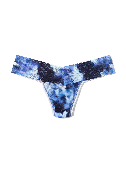 Signature Lace Thong in Blue Watercolor | Hanky Panky