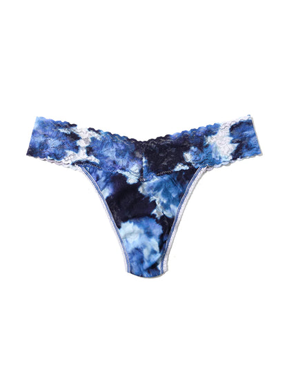 Signature Lace Thong in Blue Watercolor | Hanky Panky