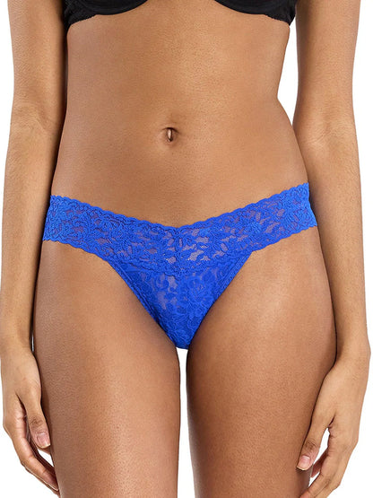 Signature Lace Thong in Sapphire | Hanky Panky