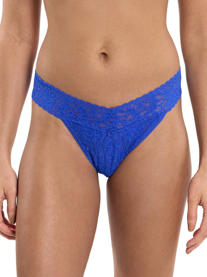 Signature Lace Thong in Sapphire | Hanky Panky