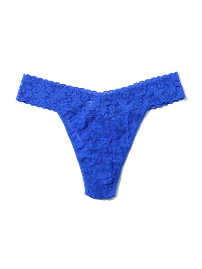Signature Lace Thong in Sapphire | Hanky Panky