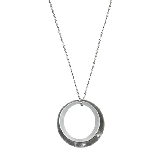 Organic Dual Circles Necklace