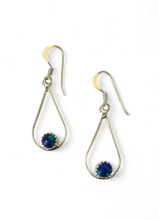 SW Azurite Sterling Earrings