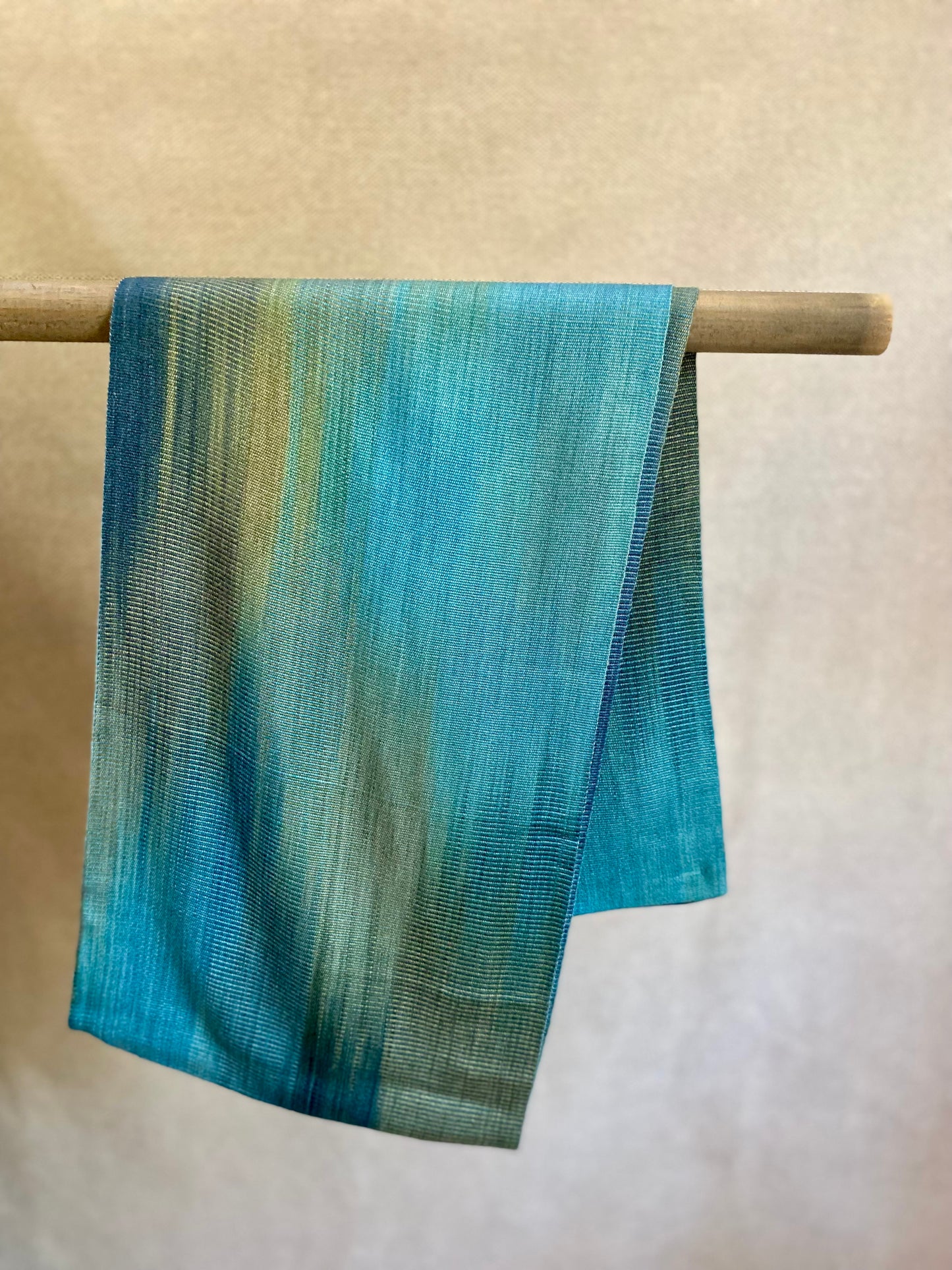 Handwoven Bamboo Infinity Scarf in Ocean