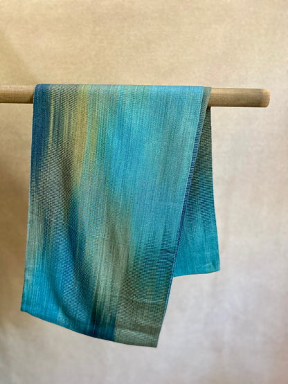 Handwoven Bamboo Infinity Scarf in Ocean