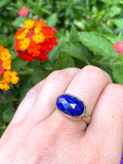 Oval Lapis Ring