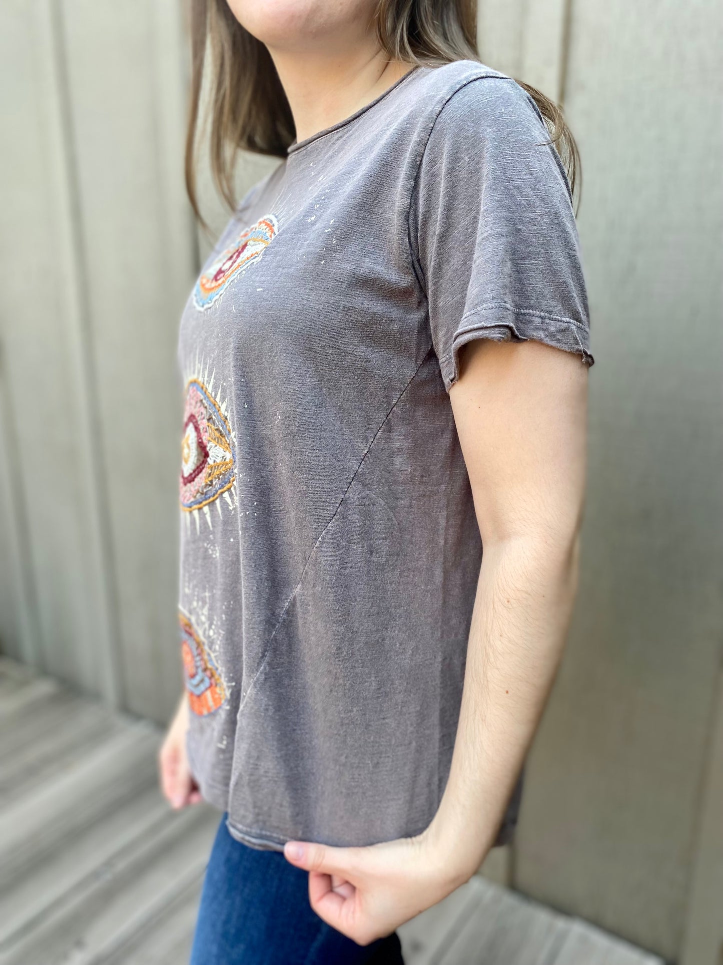 Lyla Tee in Gray