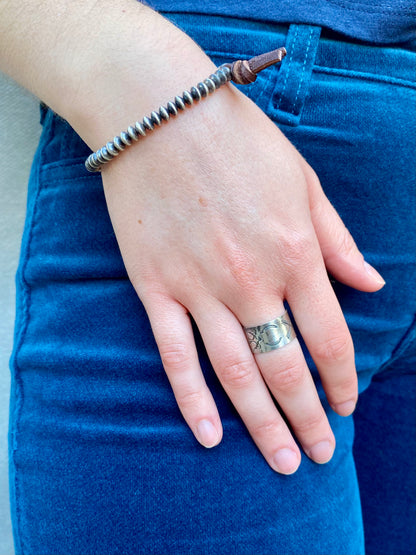 Stamped Cigar Band Ring