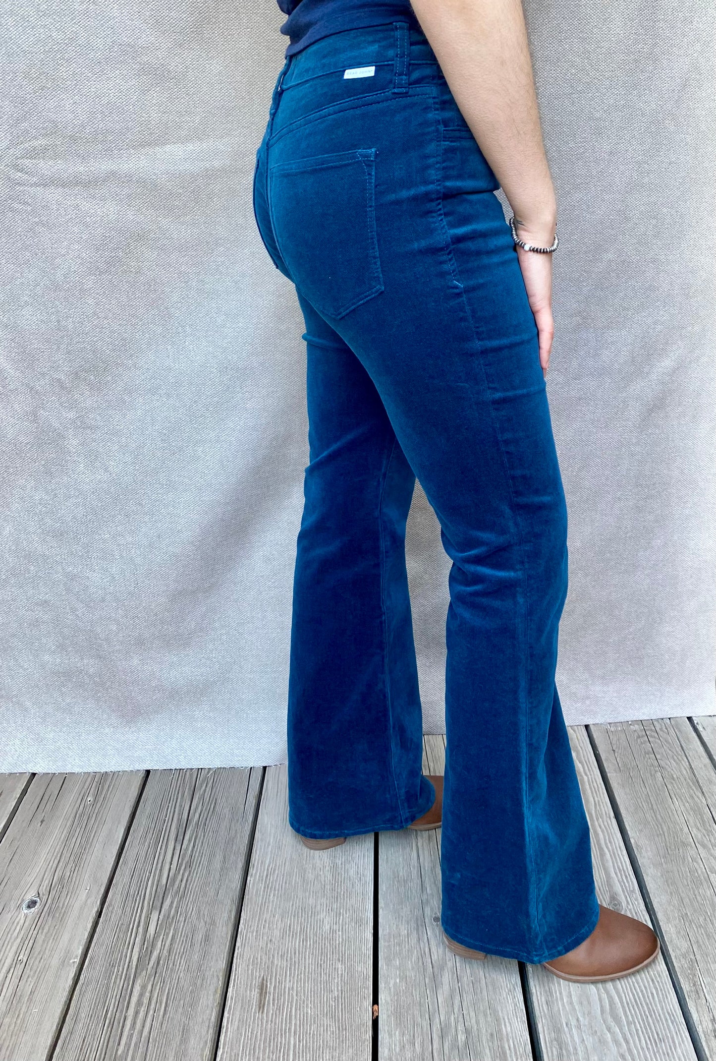 Rosa High Rise Bootcut in Velvet Teal