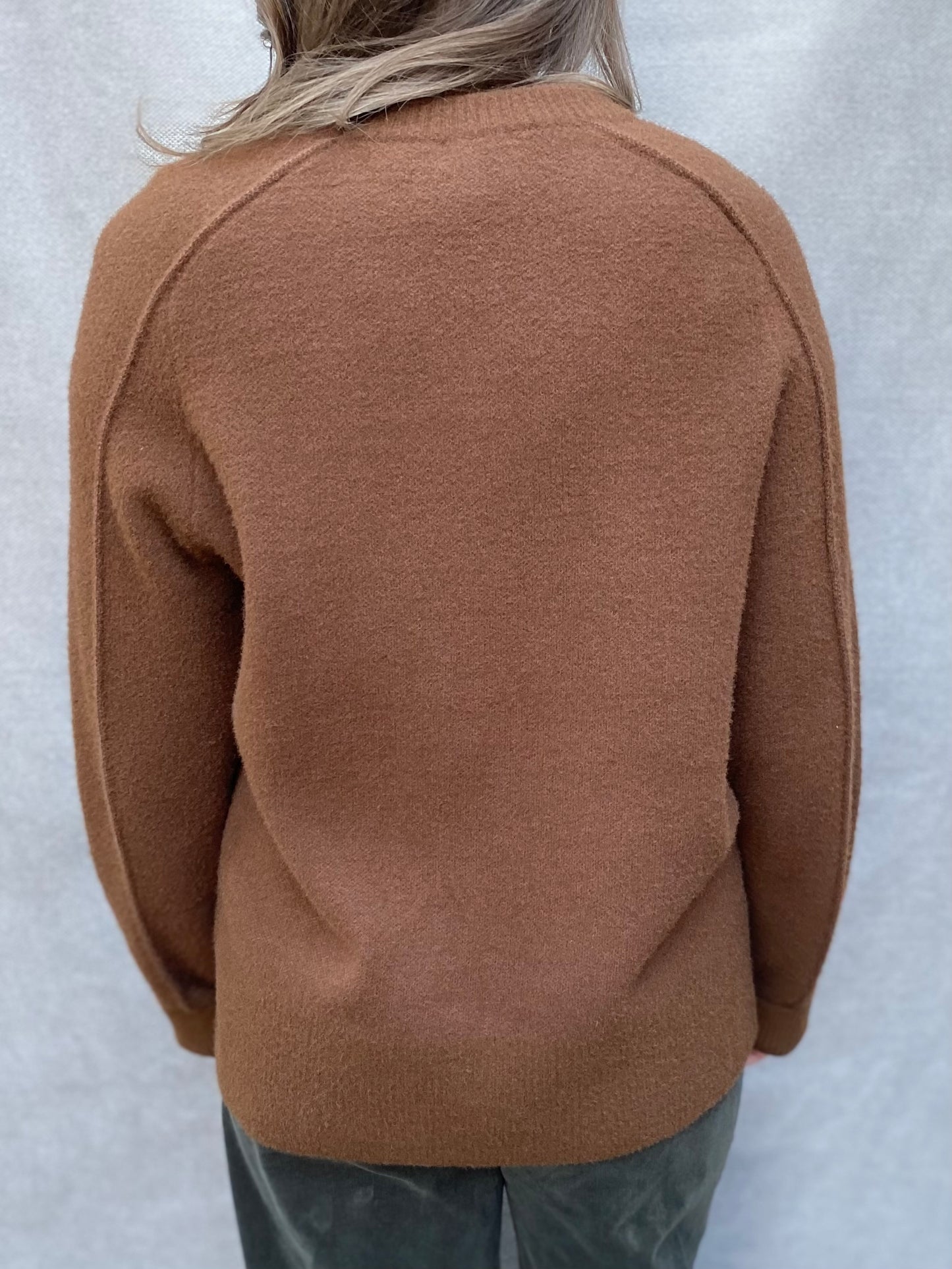 Crew Sweater in Chocolate