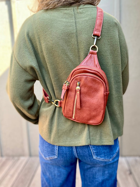 Skyler Sling Bag in Spice