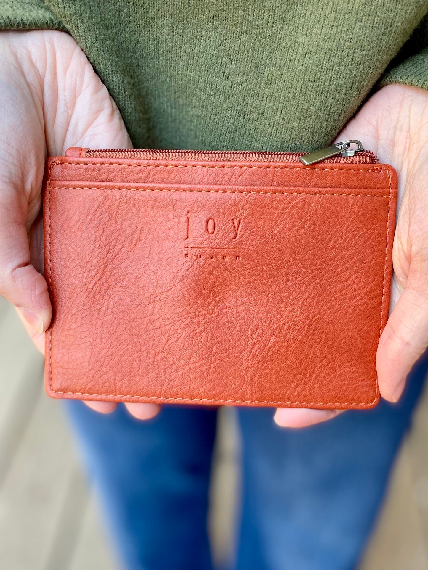 Penny Mini Travel Wallet in Terracotta