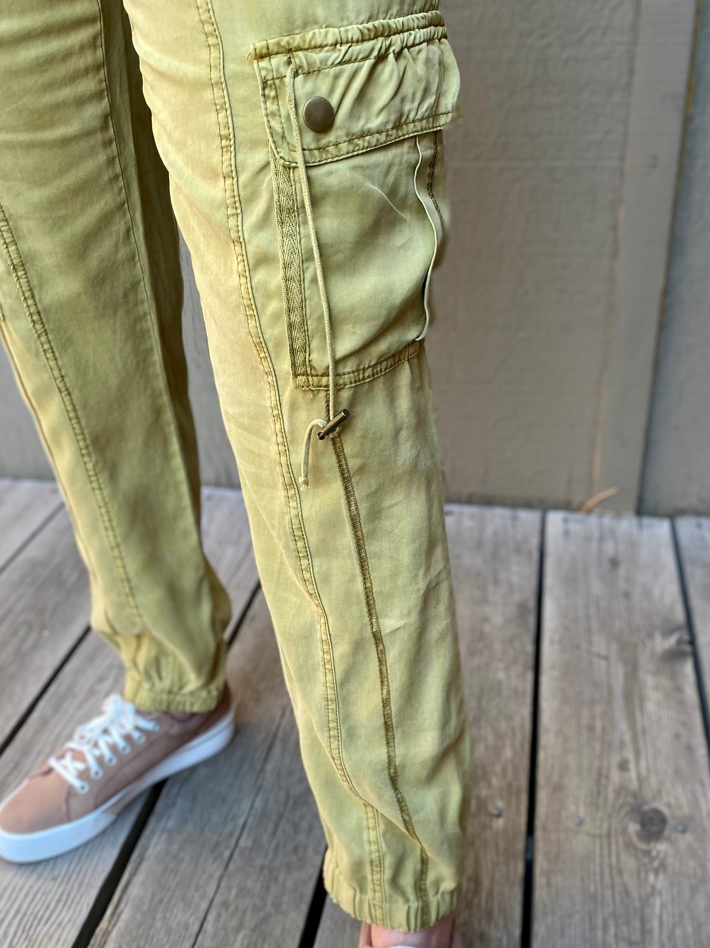 Poe Banded Pant in Herbsaint Pigment