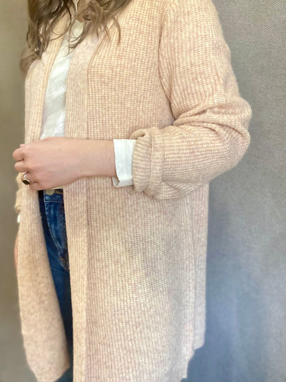 Francesca Cardigan in Ecru Blush