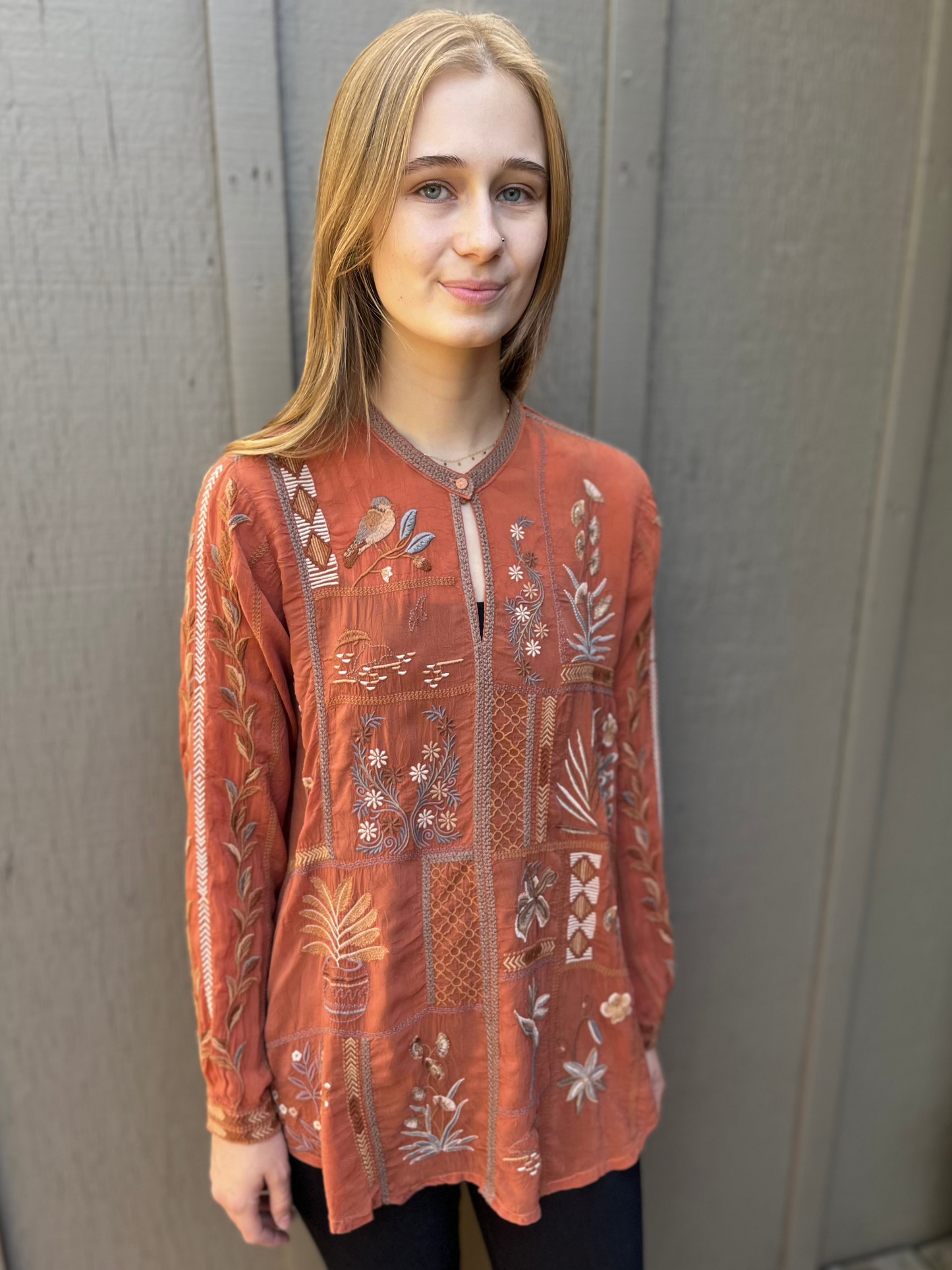 Leni Tunic in Baked Clay