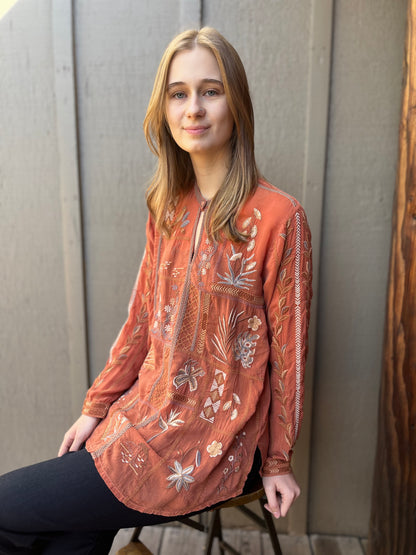 Leni Tunic in Baked Clay