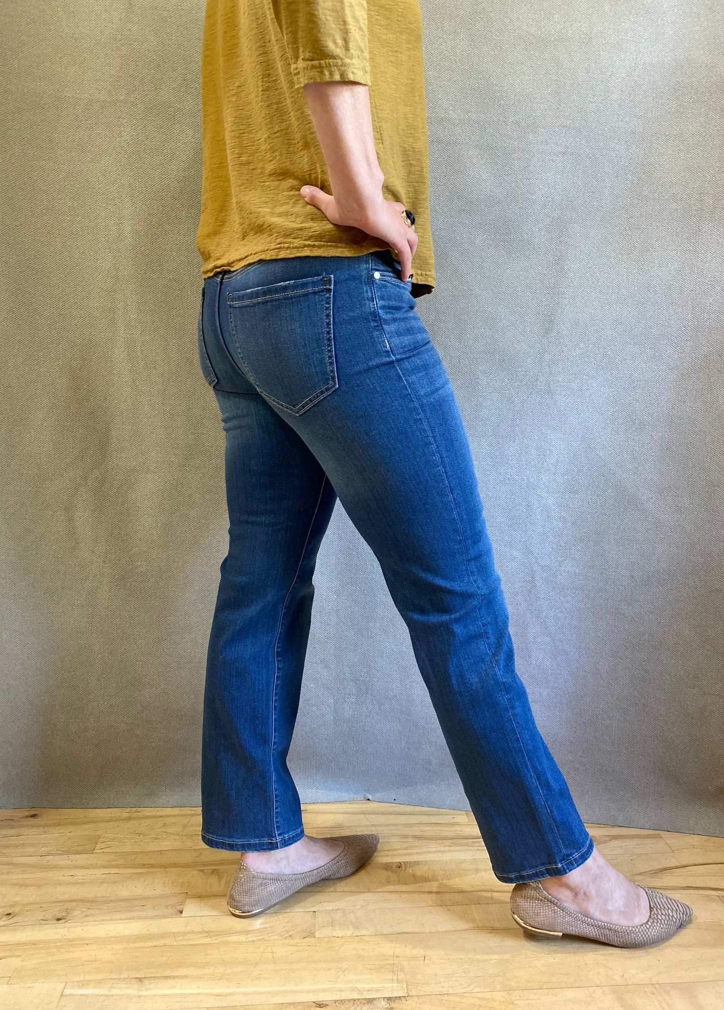 Gia Glider Slim Jean in Sage Creek