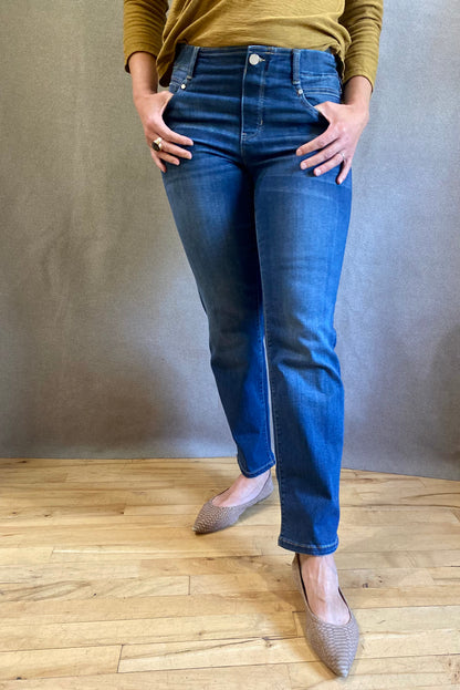 Gia Glider Slim Jean in Sage Creek