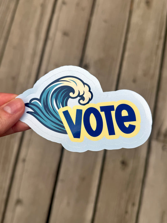 Vote Wave Sticker