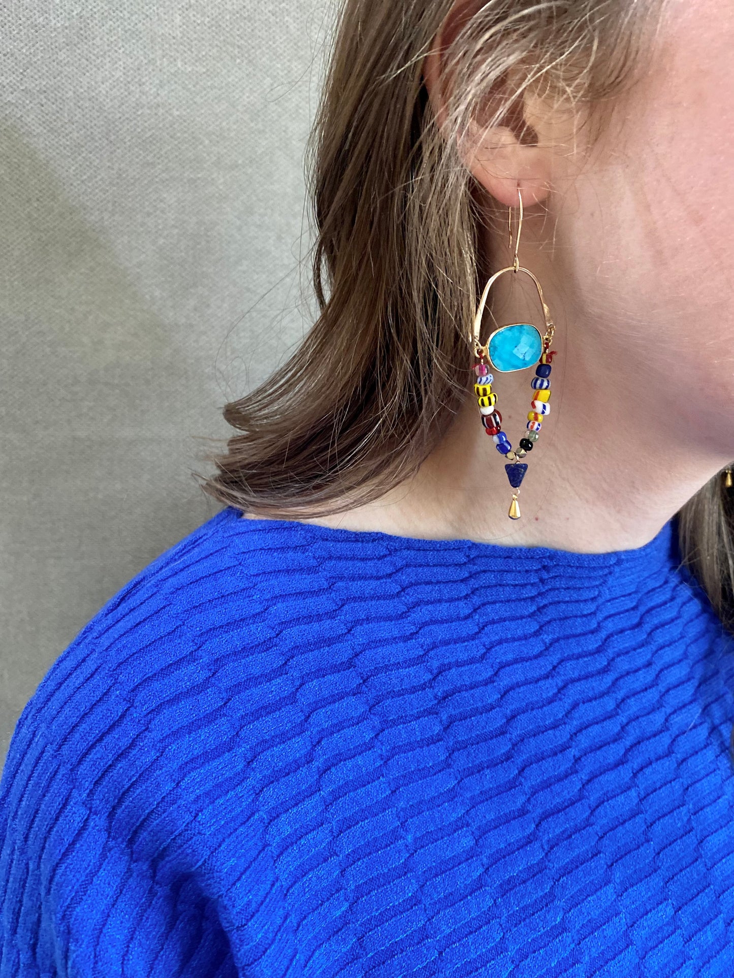 Trade Bead Dangle Earrings | Navone