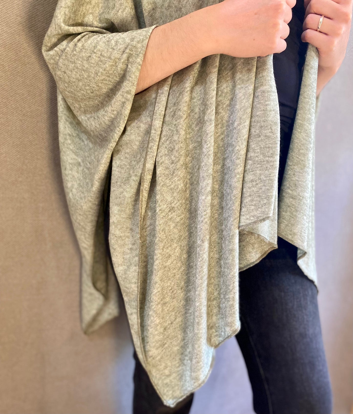 Meadow Knit Wrap in Sage