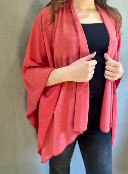 Desert Knit Wrap in Red