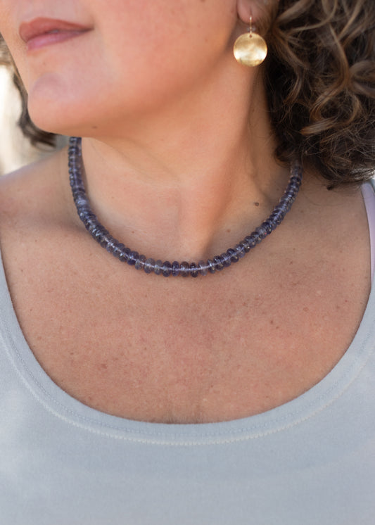 Beaded Iolite Necklace
