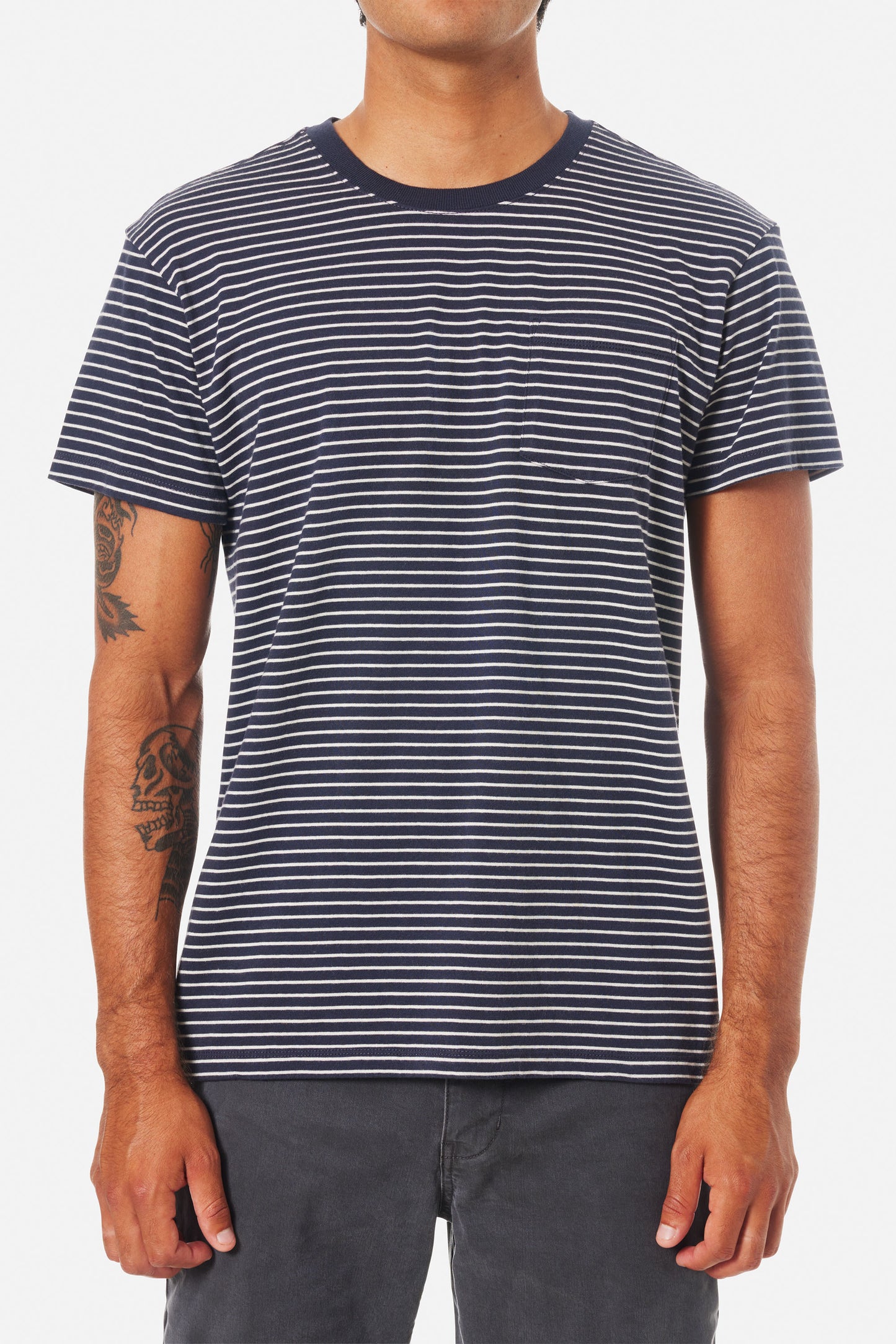 Finley Pocket Tee in Polar Navy