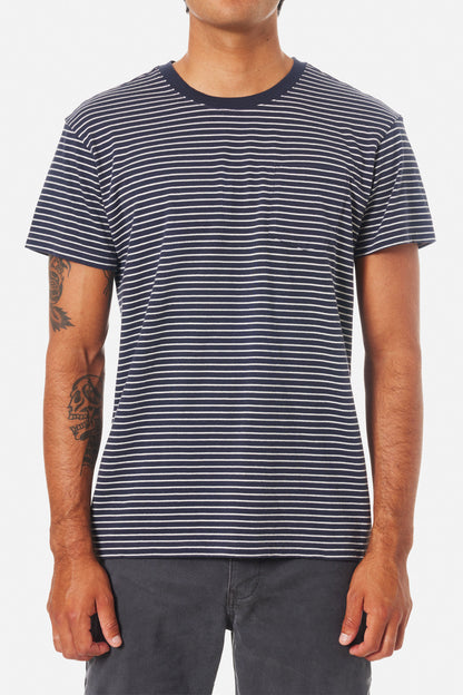 Finley Pocket Tee in Polar Navy