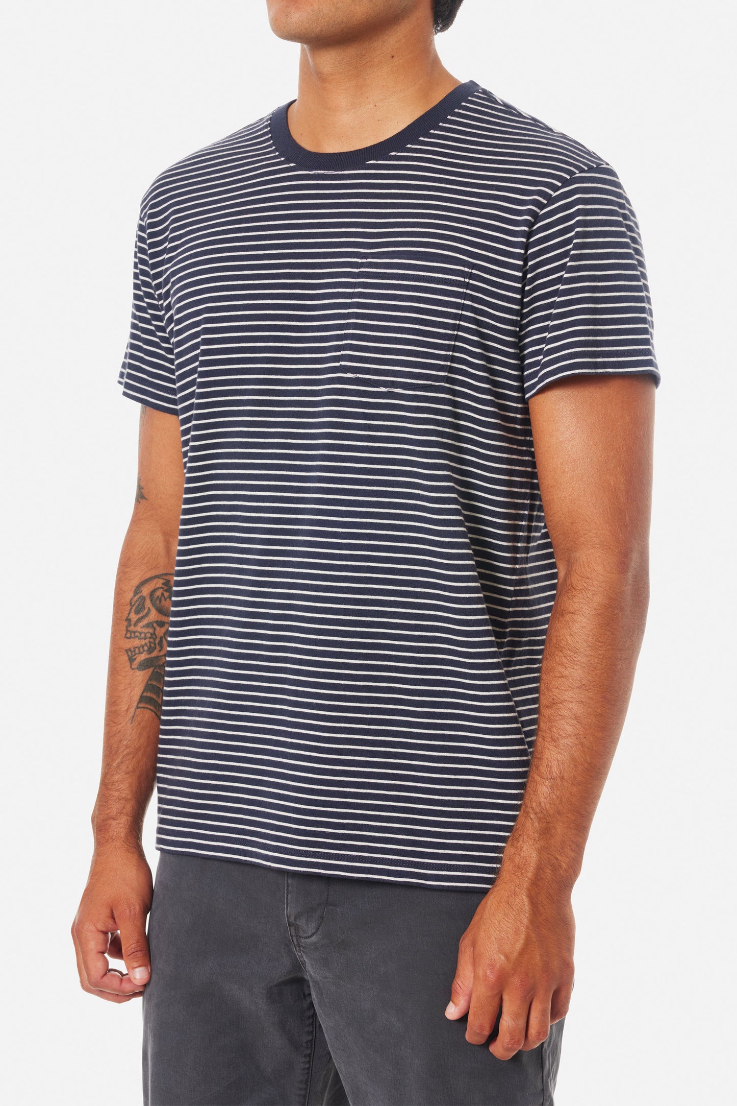 Finley Pocket Tee in Polar Navy