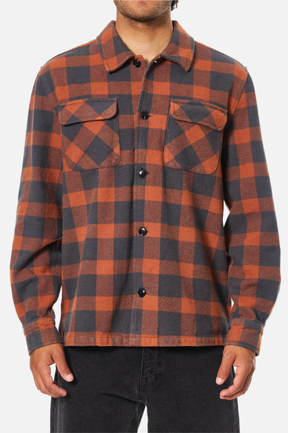 Shiloh Flannel in Brick | Katin