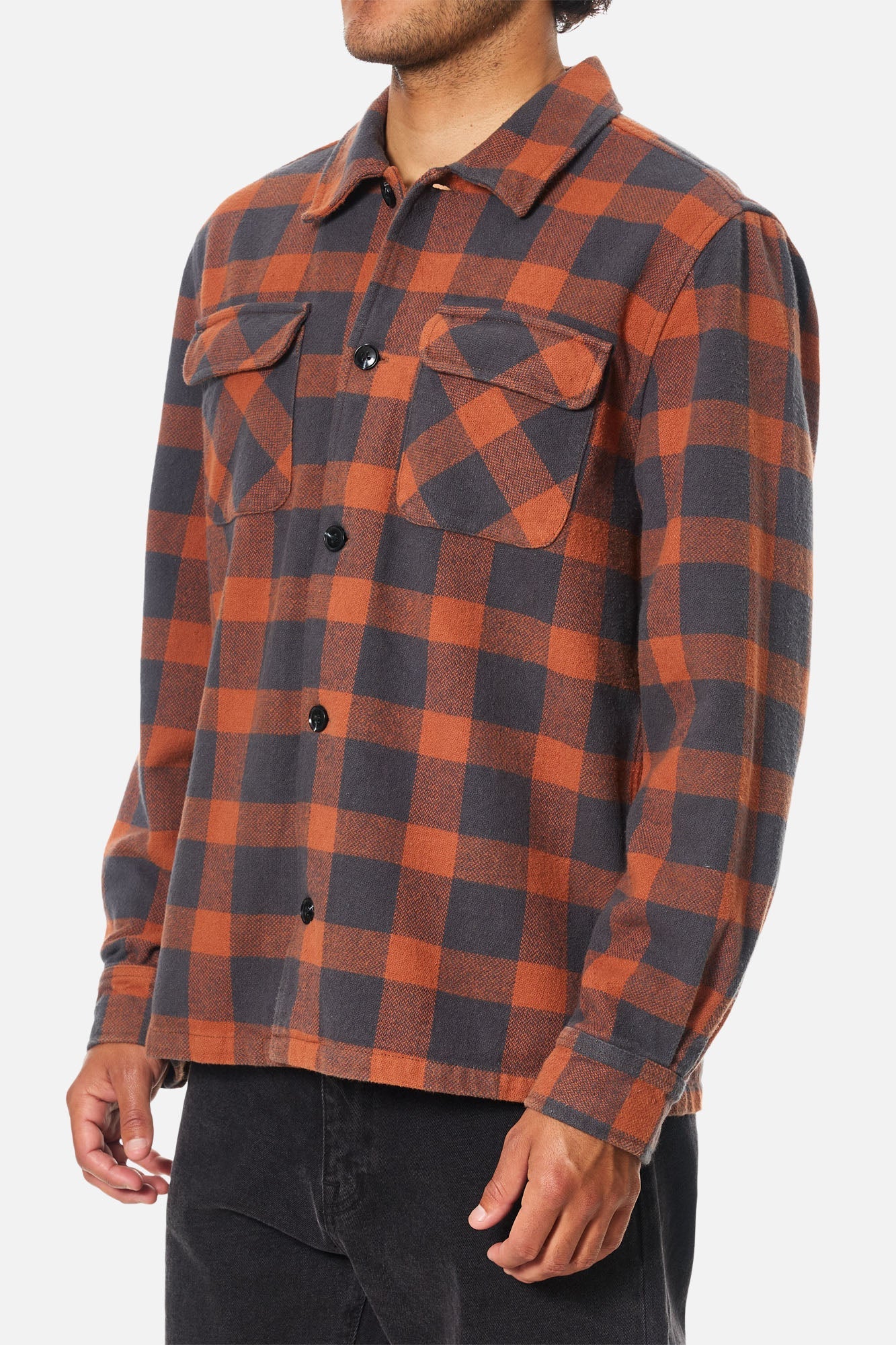 Shiloh Flannel in Brick | Katin