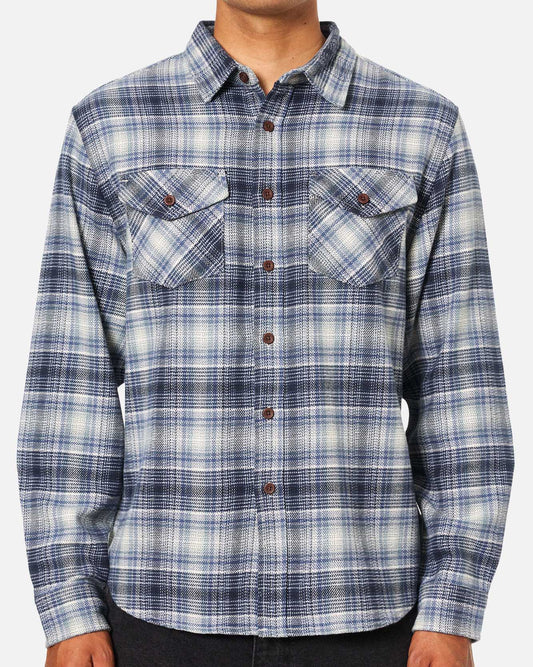Sierra Flannel in Washed Blue | Katin