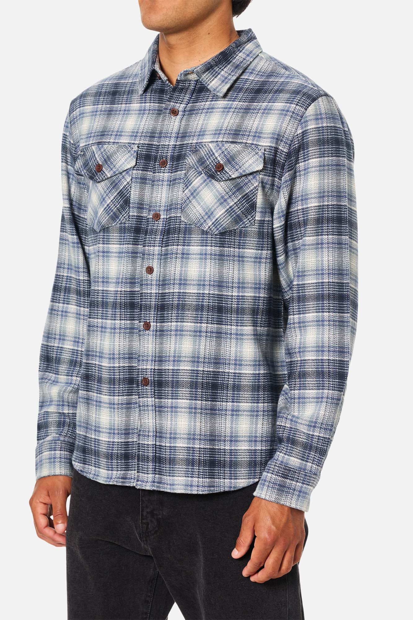 Sierra Flannel in Washed Blue | Katin