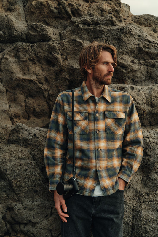 Shiloh Flannel Shirt Jacket in Thyme