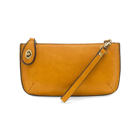 Mini Crossbody Wristlet Clutch in Honey