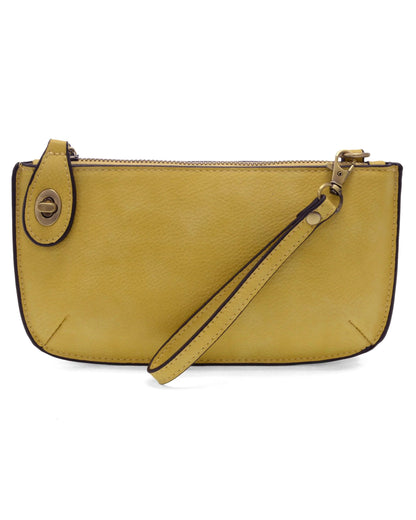 Mini Crossbody Wristlet Clutch in Shortbread Yellow
