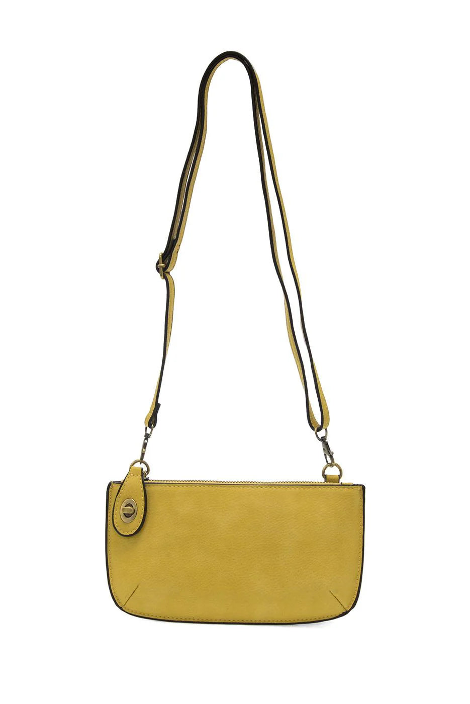 Mini Crossbody Wristlet Clutch in Shortbread Yellow