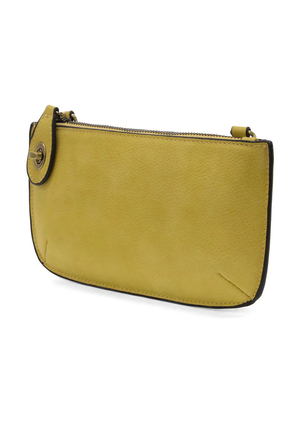 Mini Crossbody Wristlet Clutch in Shortbread Yellow
