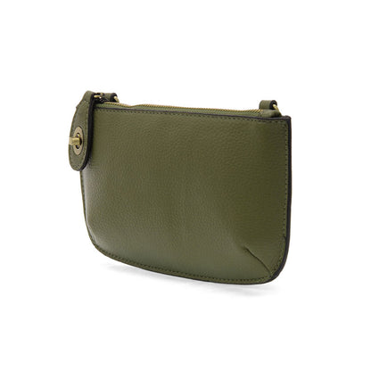 Mini Crossbody Wristlet Clutch in Olive Grove